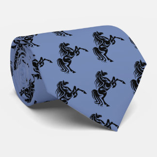 Horse Broncos Mustangs Mascot On Any Colour Tie