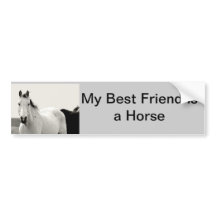 Horse bumper sticker