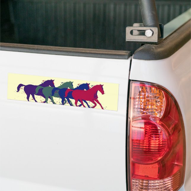horse bumper sticker (On Truck)