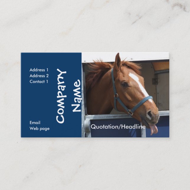 Horse Business Card (Front)