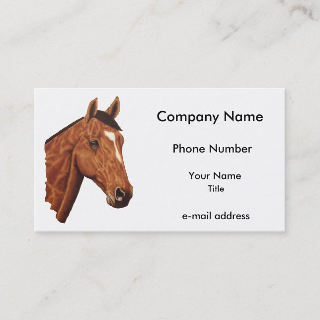 Horse Business Card (Front)