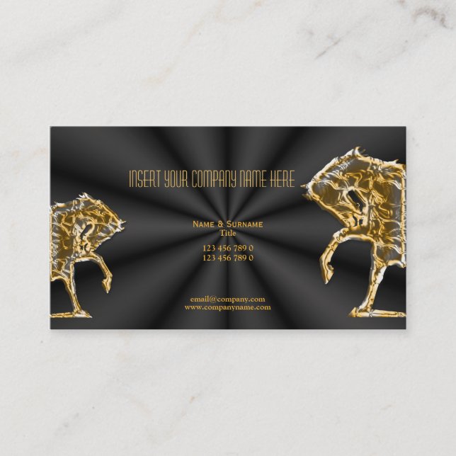 Horse business marketing card (Front)