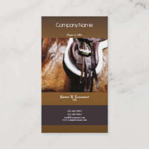 Horse business marketing equestrian art card