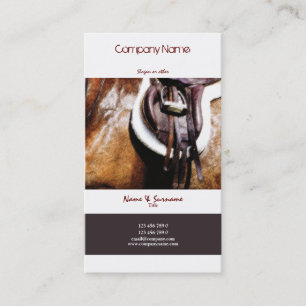 Horse business marketing equestrian art card