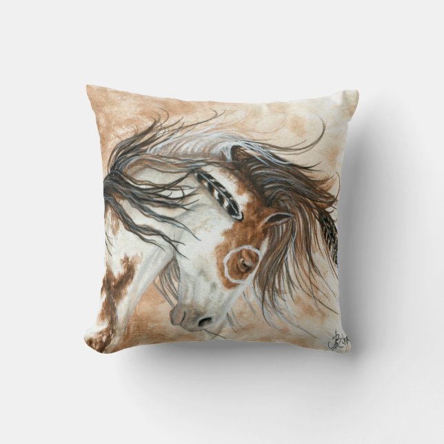 Horse by BiHrle Pillow (Front)
