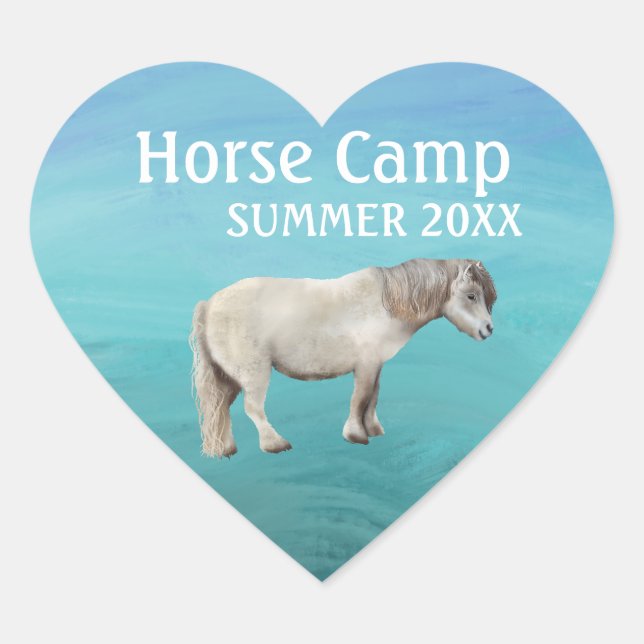 Horse Camp Summer Custom year stickers (Front)