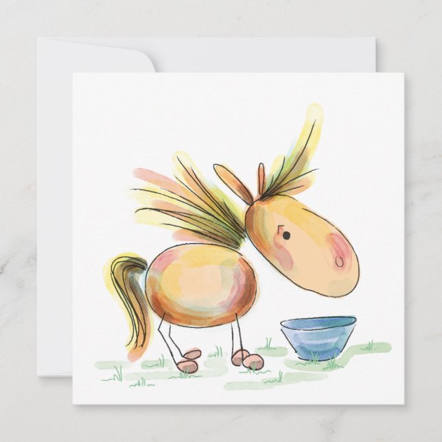 Horse card, birthday card for horse lovers (Front)