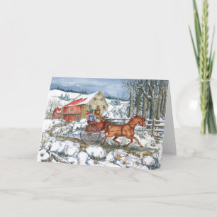 Horse & Carriage Holiday Card