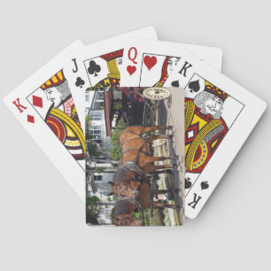 Horse & Carriage on Mackinac Island MI Playing Cards