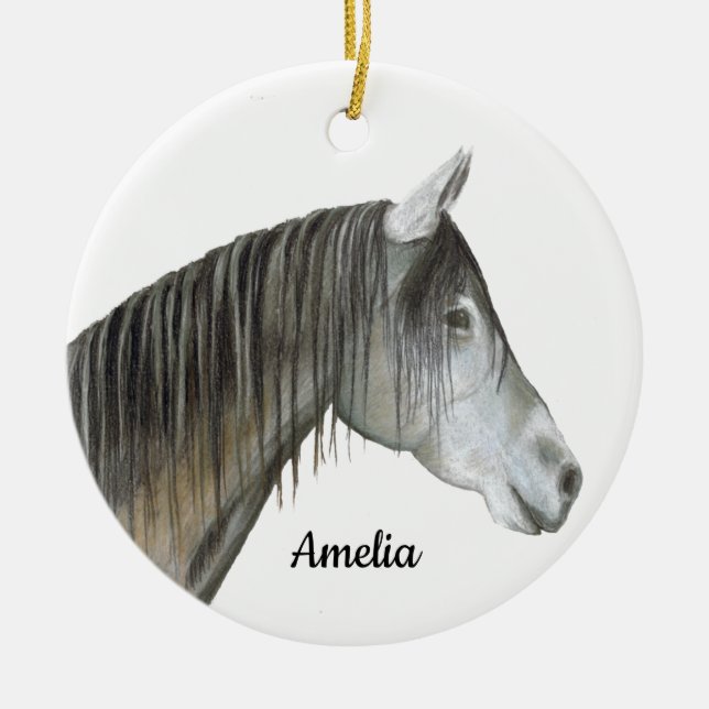 Horse Ceramic Ornament (Front)