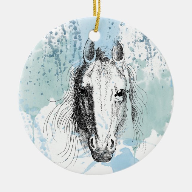 Horse Ceramic Ornament (Front)