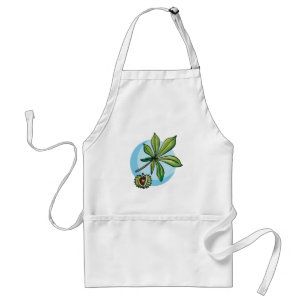 Horse Chestnut Leaf and Conker Standard Apron