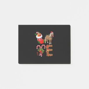 Horse Christmas Lights Led Funny Santa Hat Christm Post-it Notes