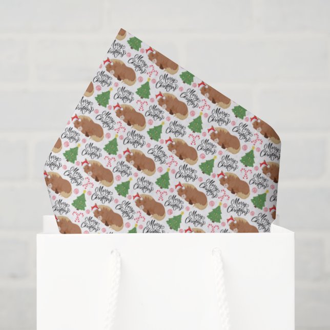 Horse Christmas Tissue Paper (Gift Bag)