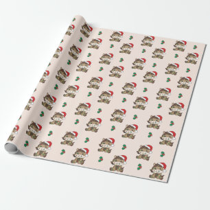 Horse Christmas Winter Animals Holiday Horses Wrapping Paper