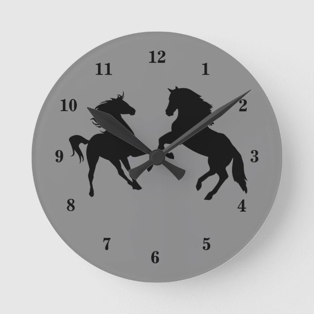 Horse Clock with Custom Colours and Number Fonts (Front)