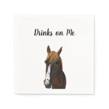 Horse Cocktail Napkins for Weddings and Receptions