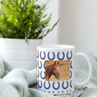 Horse Collage Photo Custom Owner Horseshoe