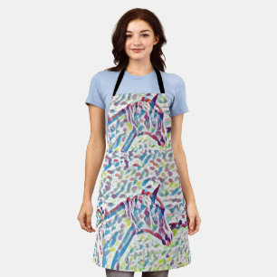 Horse Colors Of Life, Full Print Apron