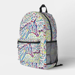 Horse Colors Of Life,   Printed Backpack