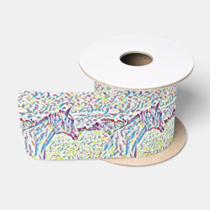 Horse Colours Of Life,   Satin Ribbon