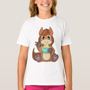 Horse Cook Ramen Cooking T-Shirt