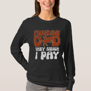 Horse Costume Horse Dad Equestrian Vintage Farm An T-Shirt