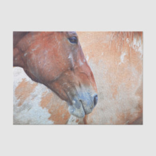 Horse Country Rustic Brown Western Decoupage Tissue Paper