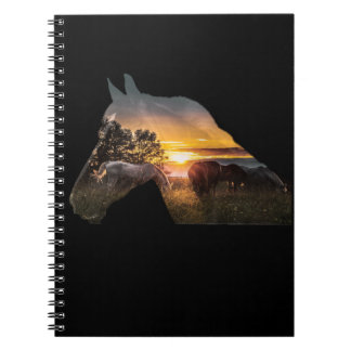 Horse Cover Spiral Notebook