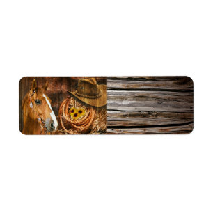 Horse Cowboy Casquette Lasso Sunflower Rustic Barq