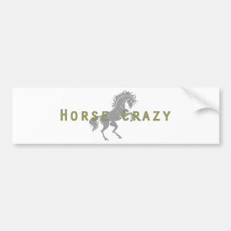 Horse Crazy Bumper Sticker