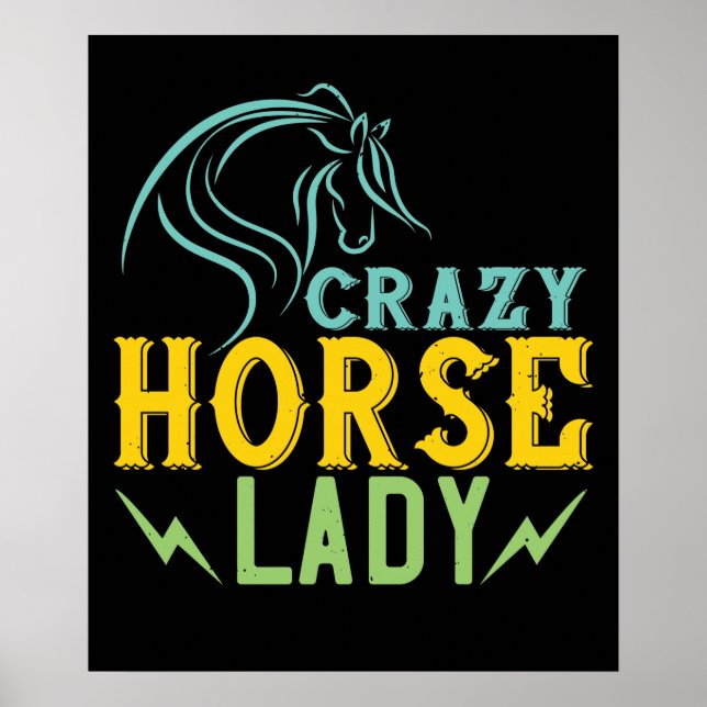 Horse - Crazy Horse Lady Poster (Front)