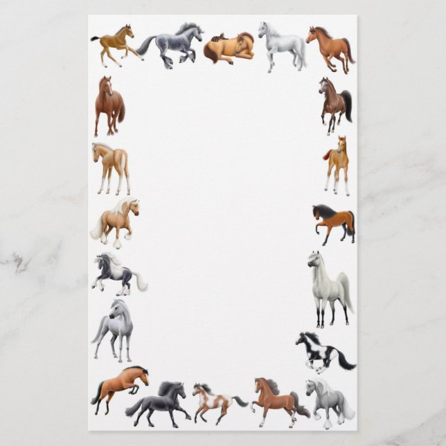 Horse Crazy Stationery (Front)