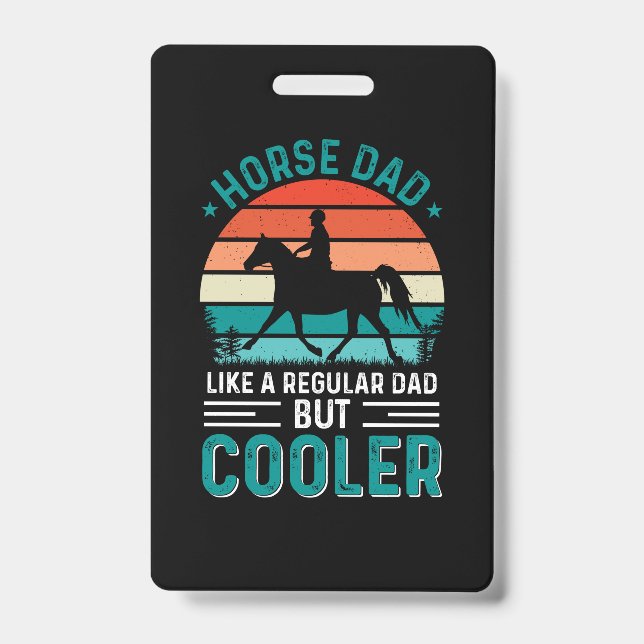 Horse Dad Badge (Front)