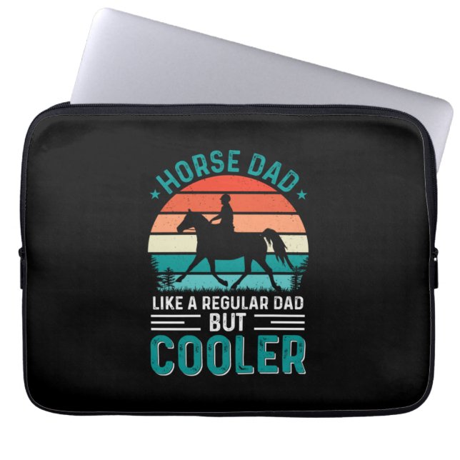 Horse Dad Laptop Sleeve (Front)
