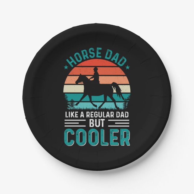 Horse Dad Paper Plate (Front)