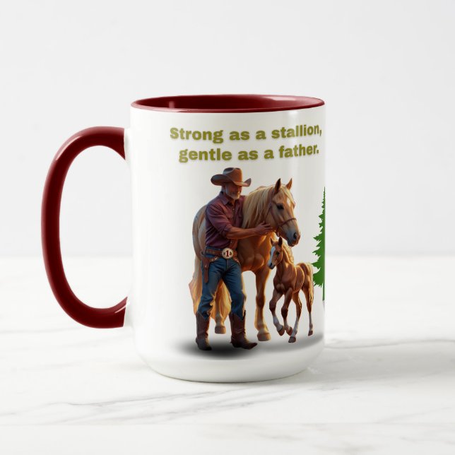 Horse Dad Pride – Father’s Day Equestrian Edition Mug (Left)
