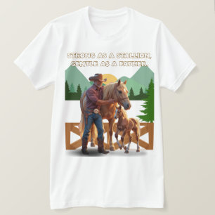 Horse Dad Pride – Father’s Day Equestrian Edition T-Shirt