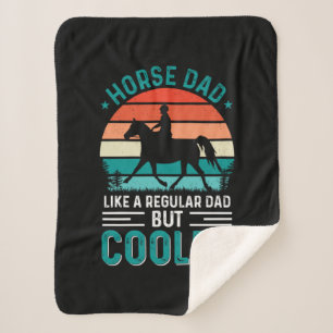 Horse Dad Sherpa Blanket
