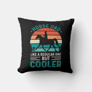Horse Dad Throw Pillow