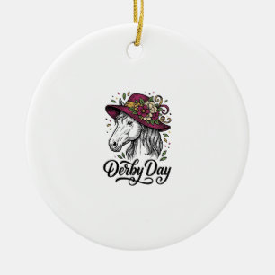 Horse Dad Vintage Western Cowboy Rider Shirt Desig Ceramic Ornament