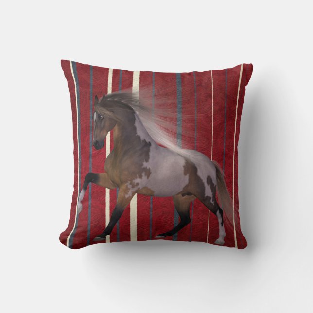 horse decor for bedroom horse room decor throw pillow (Front)