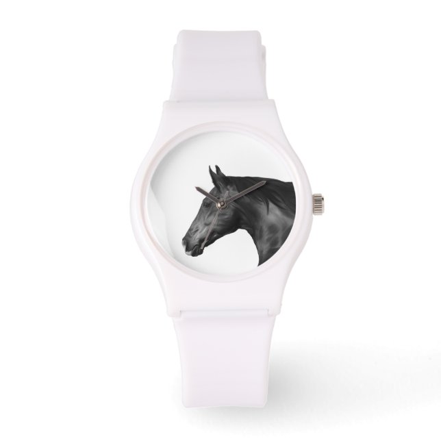 Horse Design 4 Sporty Women Watch (Front)