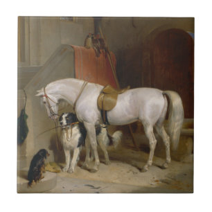 Horse dog Favourites painting art Landseer Propert Tile