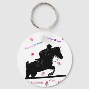 Horse Doodles Keychain