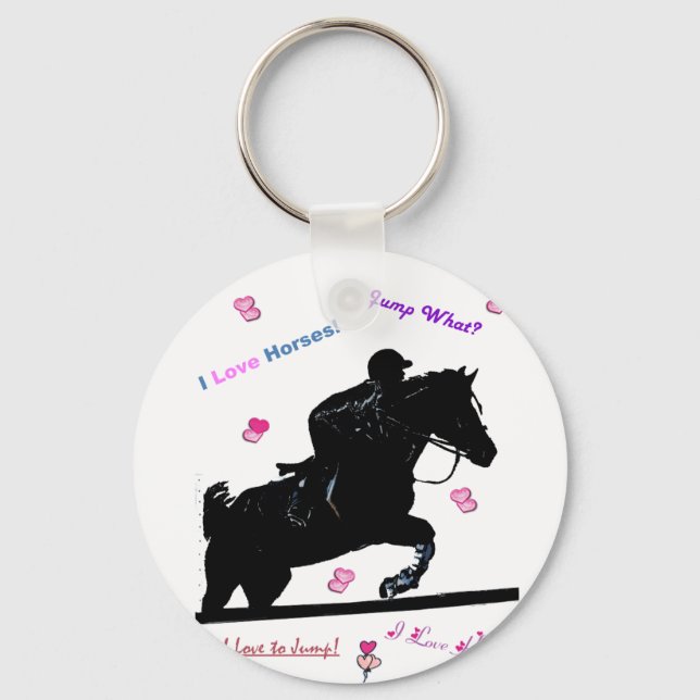 Horse Doodles Keychain (Front)