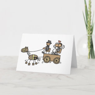 Horse Drawn Carriage For Weddings Card
