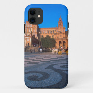 Horse drawn carriage in the Plaza de Espana in iPhone 11 Case