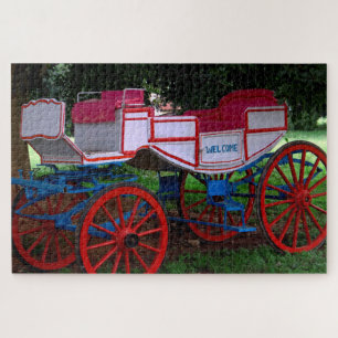 Horse Drawn Carriage India. Jigsaw Puzzle