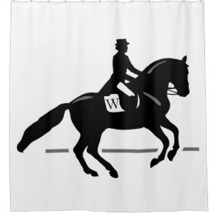 Horse Dressage Custom Initial & Colour Background